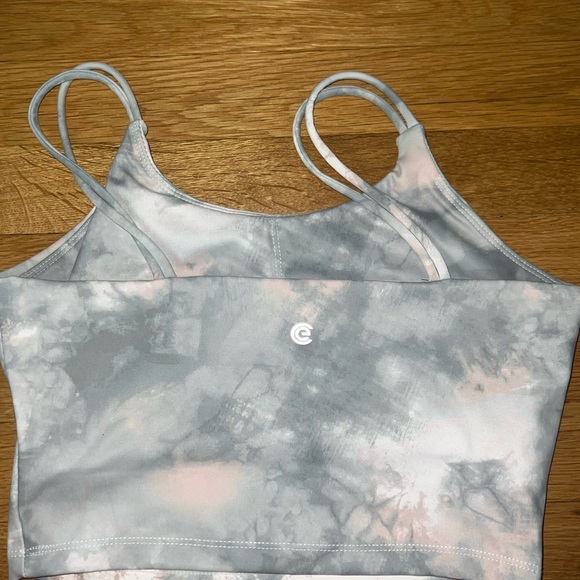 Celer Sports Bra Double Longline Crop Tank Top - Picture 4 of 5